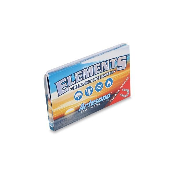 ELEMENTS® Artesano – Χαρτάκια Στριφτού 1 ¼ με Τζιβάνες και Δισκάκι