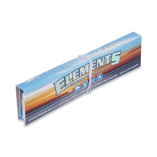 ELEMENTS® Connoisseur – Χαρτάκια Στριφτού Μεγάλα KingSize Slim Με Τζιβάνες