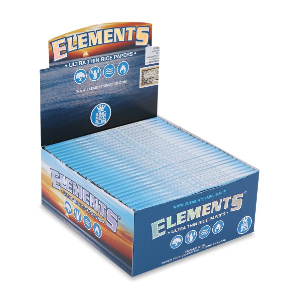ELEMENTS® KingSize Slim - Μεγάλα Χαρτάκια Στριφτού - Κουτί