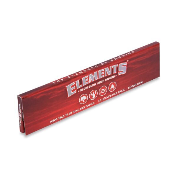 ELEMENTS® Red - Χαρτάκια Στριφτού KingSize Slim Μεγάλα