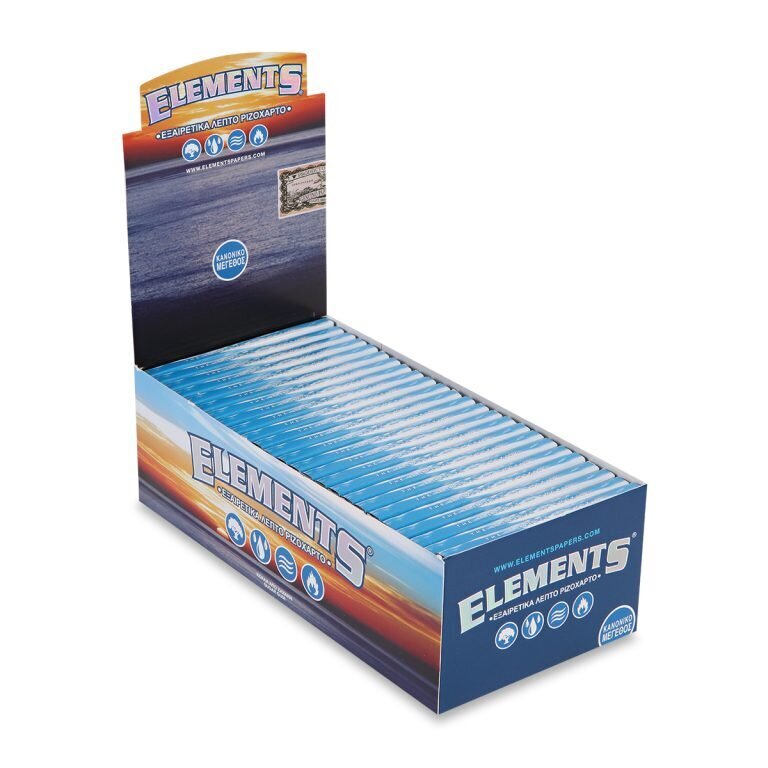 ELEMENTS® Single Wide - Χαρτάκια Στριφτού Μικρό Μέγεθος - Κουτί