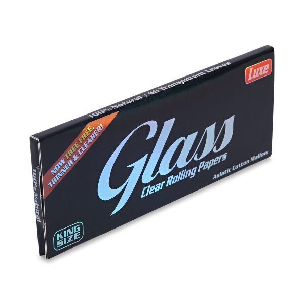 GLASS CLEAR Χαρτάκια Στριφτού Διάφανα Μεγάλα – KingSize