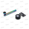 CHAMP HIGH RAINBOW GLASS PIPE&GRINDER