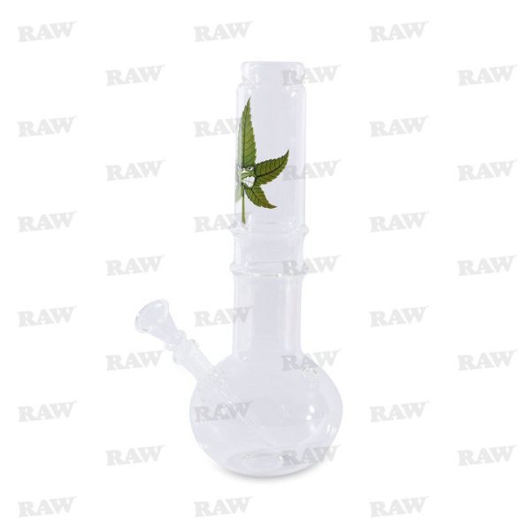CANNAHEROES GLASS BONG CANNALEAF-H:29cm-50mm