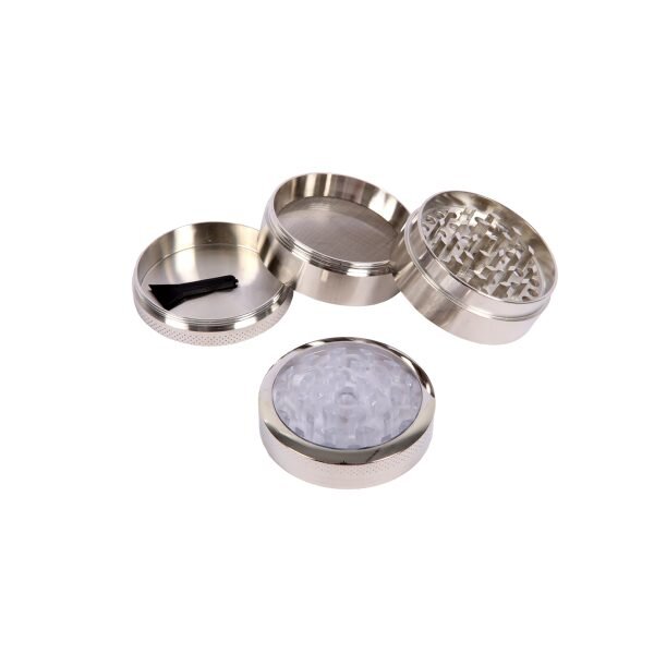 Clear Top Grinder Τρίφτης Καπνού 4μέρη
