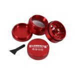 ELEMENTS® Κόκκινο Grinder Αλουμινίου 4μέρη Medium-1