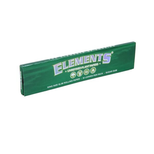 ELEMENTS® Πράσινο - Μεγάλα Χαρτάκια Στριφτού KingSize Slim