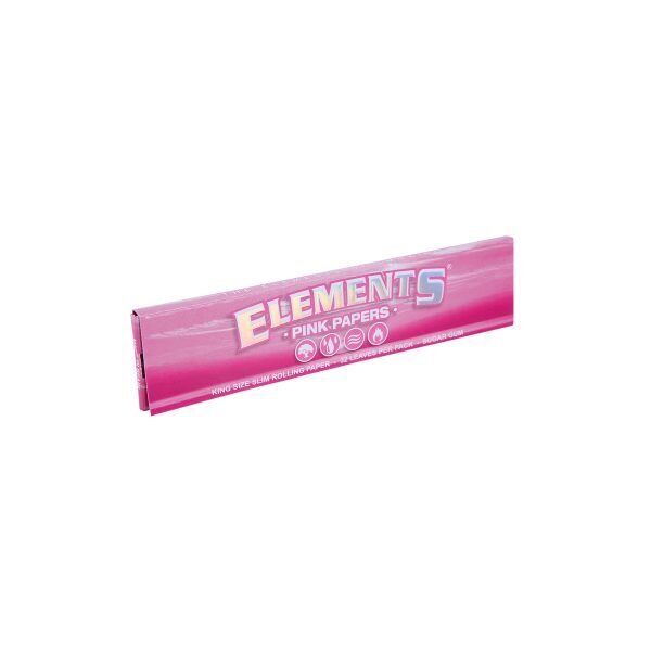 ELEMENTS® Ροζ – Χαρτάκια Στριφτού Μεγάλα KingSize Slim