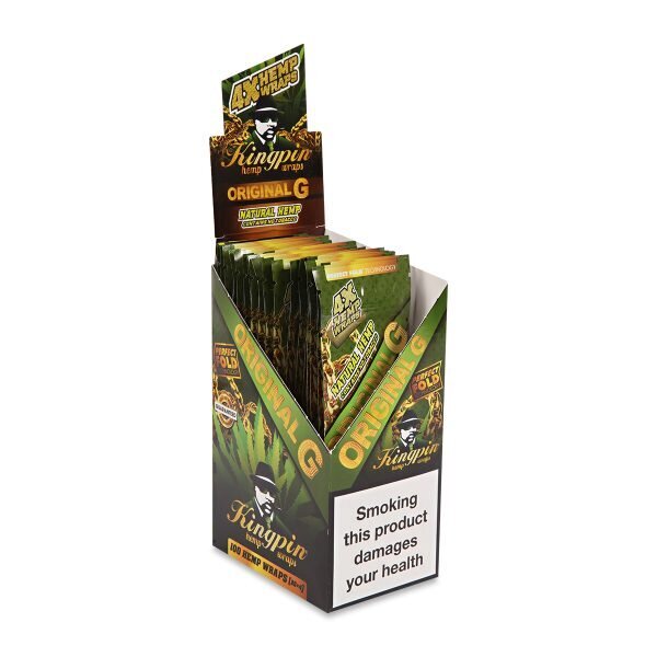 KINGPIN® Hemp Wrap Πουρόφυλλα – Original - Κουτί