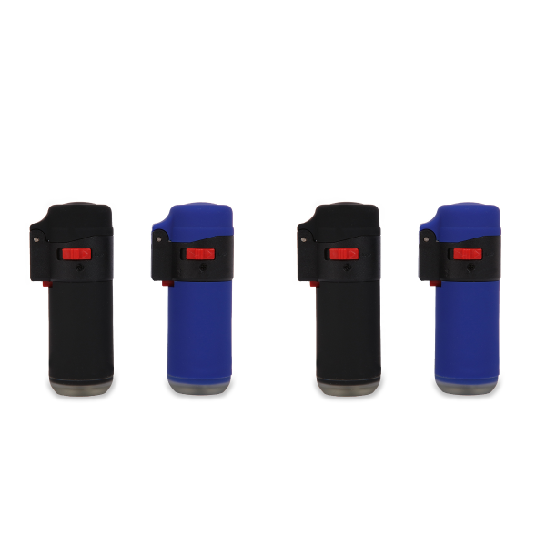 LEON® Αντιανεμικός Αναπτήρας Barrel Black & Blue Jetflame-1