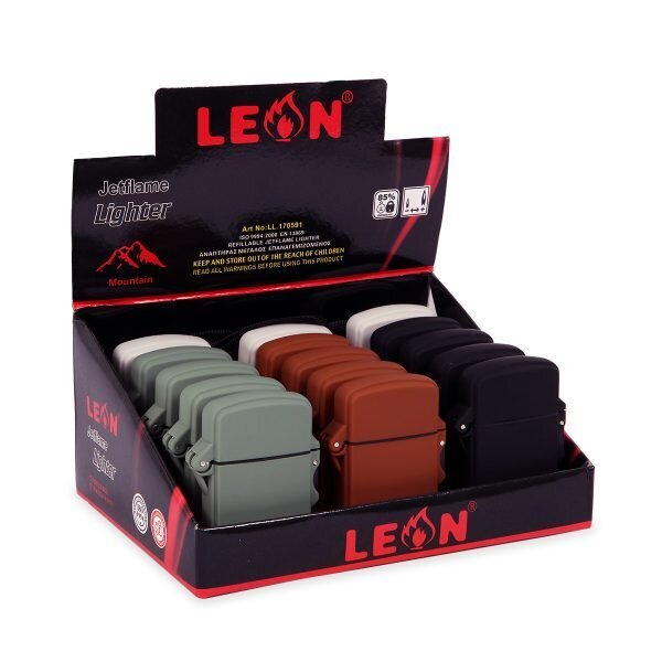 LEON® Αναπτήρας Mountain Waterproof Jetflame – Κουτί 15τεμ. - LL.170591