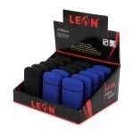 LEON® Αντιανεμικός Αναπτήρας Cobble Blue & Black Jetflame - Κουτί 15τεμ. - Image 2