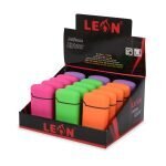 LEON® Αντιανεμικός Αναπτήρας Cobble Fluo Jetflame - Κουτί 15τεμ. - Image 2