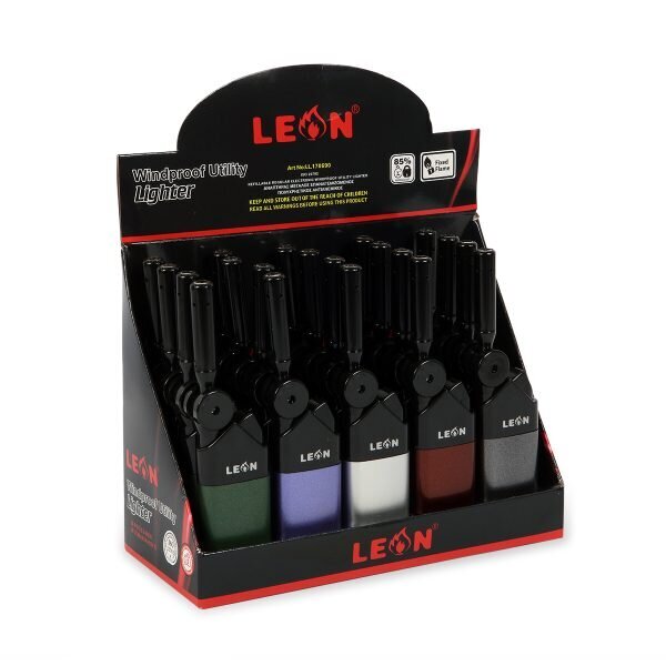 LEON® Αντιανεμικός Αναπτήρας Easy Metallic - Κουτί - LL.170690