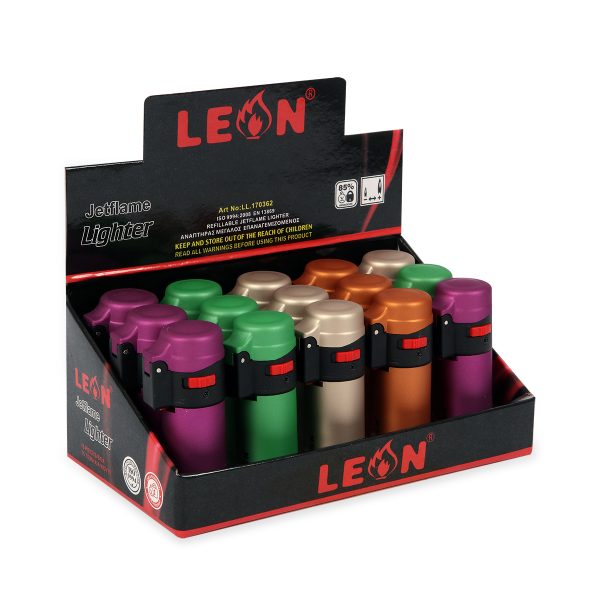 LEON® Αντιανεμικός Αναπτήρας Prestige Barrel Jetflame - DISPLAY - LL.170362