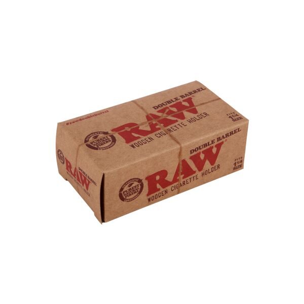 RAW® Double Barrel – Ξύλινη Πίπα Για 1¼ - Κουτί