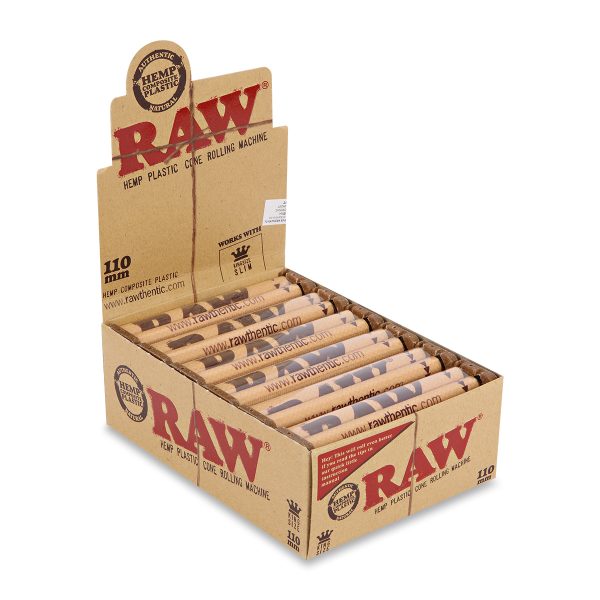 RAW® Hemp Μηχανάκι Στριφτού για Κώνους - KingSize 110mm - Κουτί 12τεμ.