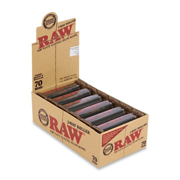 RAW® Hemp Ρυθμιζόμενο Μηχανάκι Στριφτού - Κανονικό Μέγεθος 70mm - Κουτί 12τεμ.