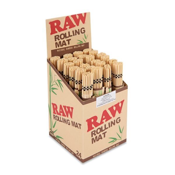 RAW® Natural Bamboo Rolling Mat – Στριφτήρι Από Φυσικό Μπαμπού - 24τεμ.