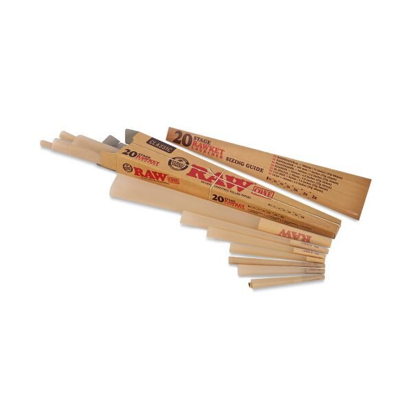 RAW® Rawket Launcher Κλασικoί Κώνοι 20 Τεμάχια – 7 Μεγέθη