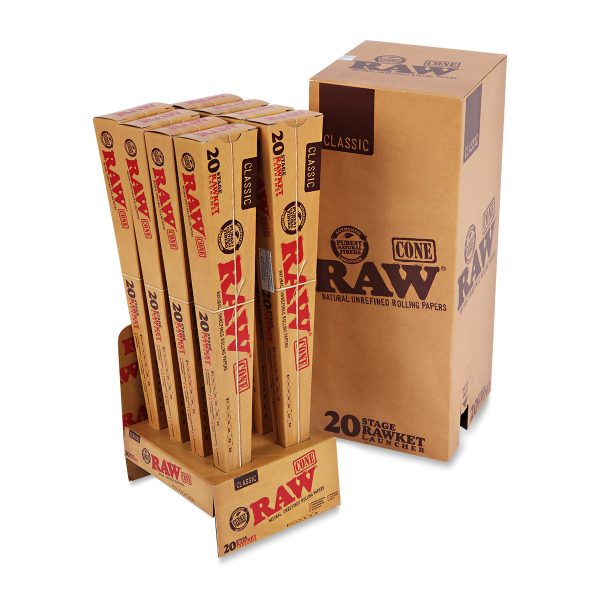 RAW® Rawket Launcher Κλασικoί Κώνοι 20 Τεμάχια – 7 Μεγέθη-Κουτι