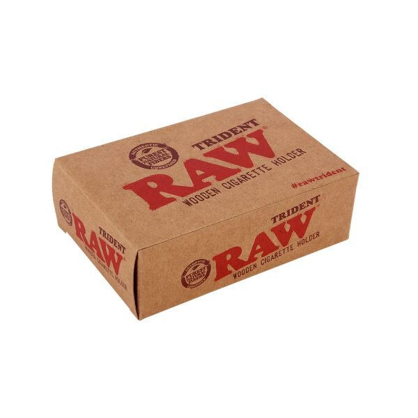 RAW® Trident – Ξύλινη Πίπα 3 Τσιγάρων - Κουτι