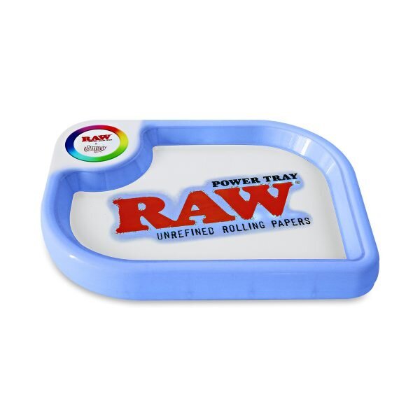 RAW® x ILMYO Power Rolling Tray – Δίσκος Στριψίματος Με RGB LED Φως-μπλε