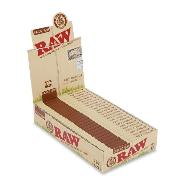 RAW® Αυθεντικά Αλεύκαντο – Χαρτάκια Στριφτού 1¼ - Κουτί