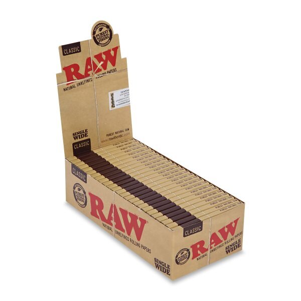 RAW® Κλασικό – Χαρτάκια Στριφτού Μικρό Διπλό - Κουτί