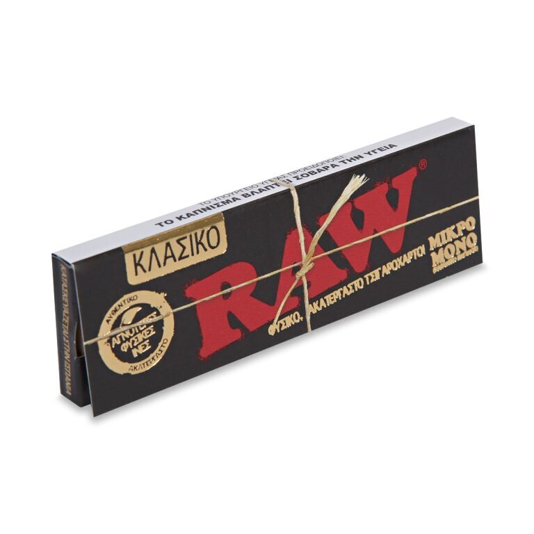 RAW® Μαύρο Κλασικό – Χαρτάκια Στριφτού Μικρό Μονό