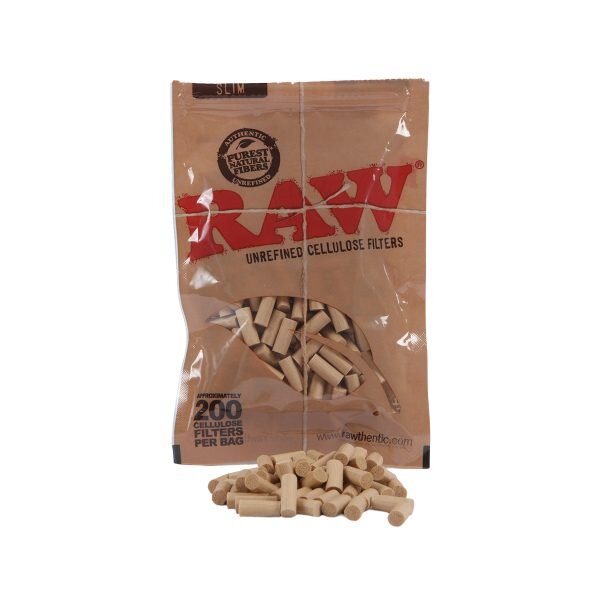 RAW® Φιλτράκια Στριφτού Ακατέργαστης Κυτταρίνης Slim 6mm