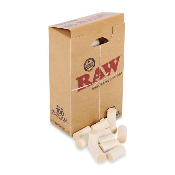 RAW® Φιλτράκια Στριφτού Βαμβακιού Regular 8mm