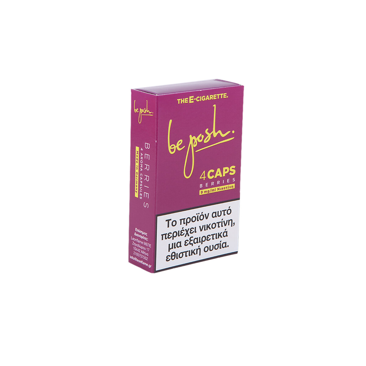 Προγεμισμένες Κάψουλες Be Posh – Μούρα 9mg