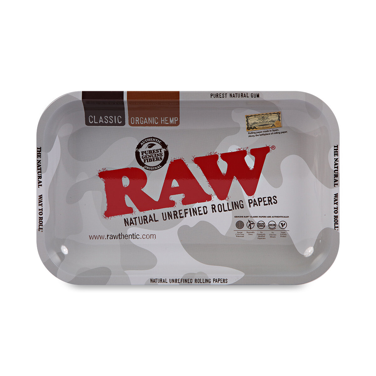 RAW® Metal Rolling Tray Arctic Camouflage – Μεταλλικός Δίσκος Στριψίματος Small