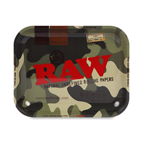 RAW® Metal Rolling Tray Camouflage – Μεταλλικός Δίσκος Στριψίματος Medium