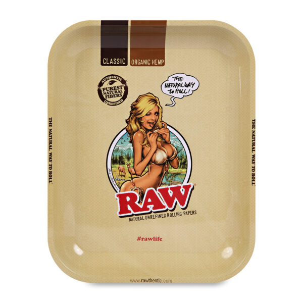 RAW® Metal Rolling Tray Girl – Μεταλλικός Δίσκος Στριψίματος Medium