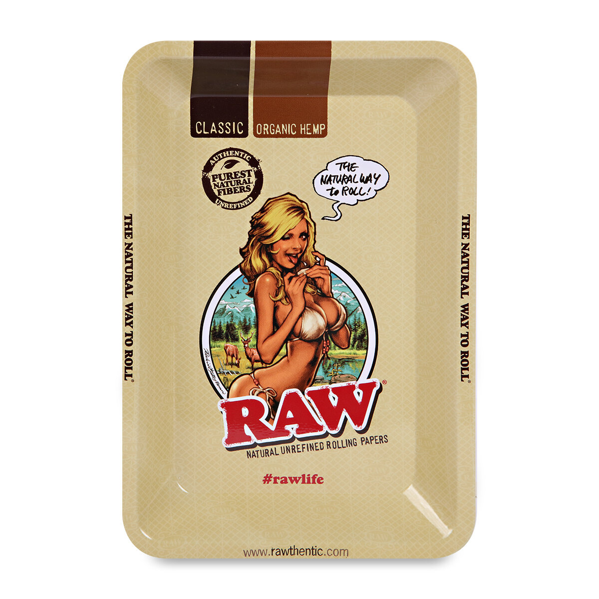 RAW® Metal Rolling Tray Girl - Μεταλλικός Δίσκος Στριψίματος Mini