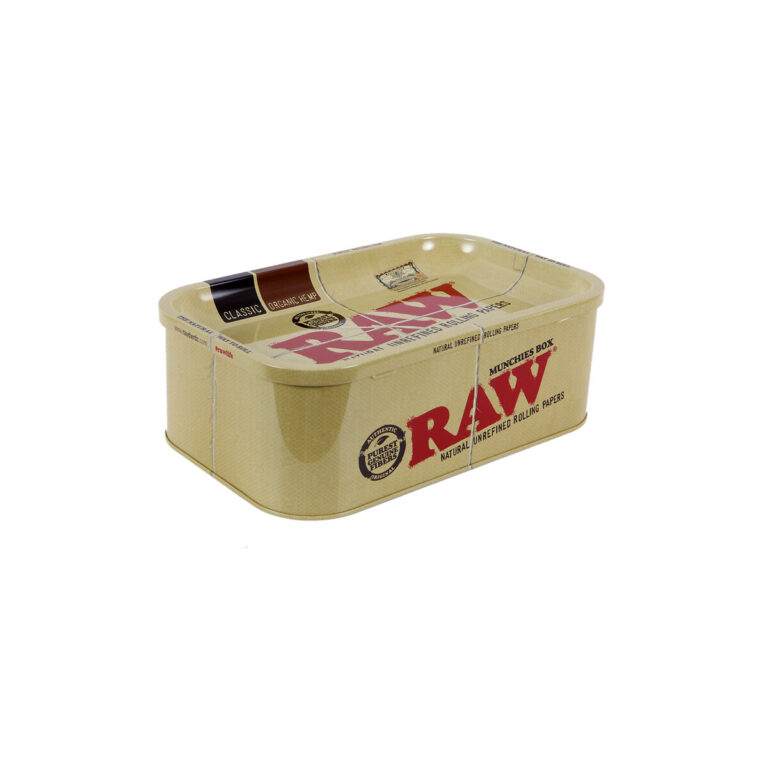 RAW® Munchies Box – Μεταλλικό Κουτί Αποθήκευσης με Δίσκο Στριψίματος
