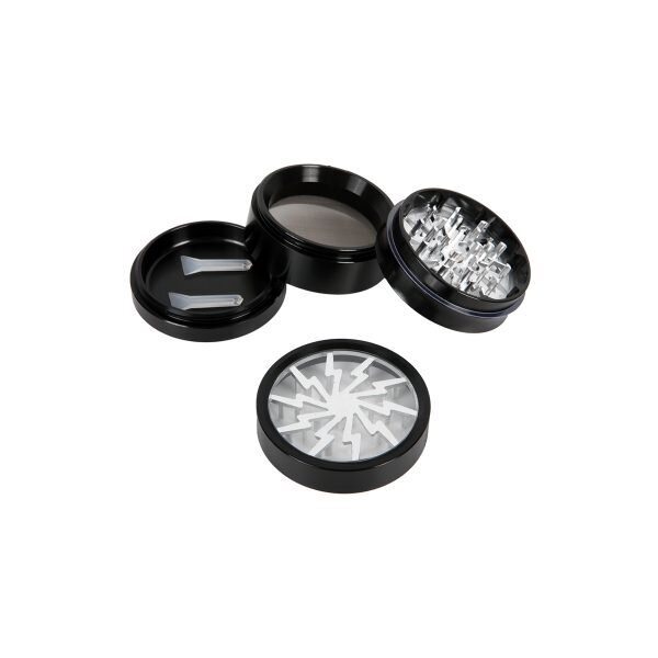 Amsterdam Lightning Window Grinder Τρίφτης Καπνού 4μέρη-1