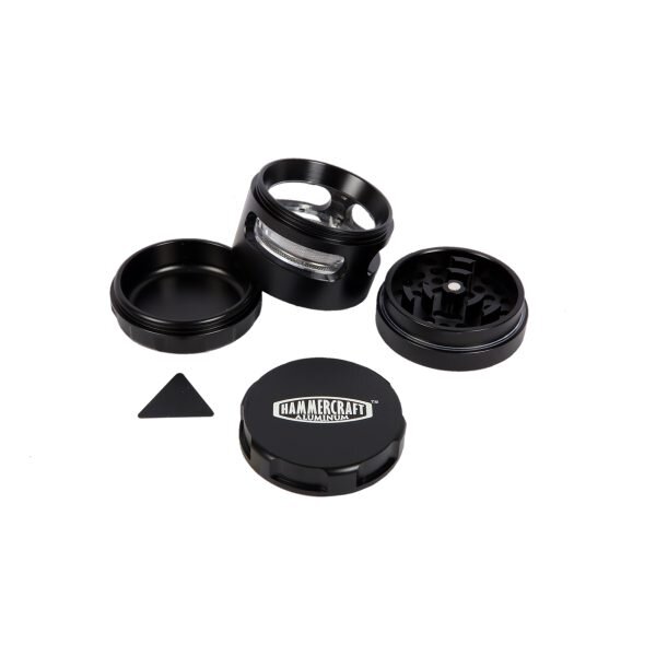 Hammercraft Eye Black Grinder Τρίφτης Καπνού Αλουμινίου 4μέρη-1