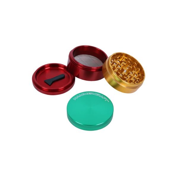 Hammercraft Rasta Grinder Τρίφτης Καπνού Αλουμινίου 4μέρη Large-1