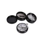 Hammercraft Winding Μαύρος Μύλος Grinder Τρίφτης Καπνού Αλουμινίου 4μέρη-1
