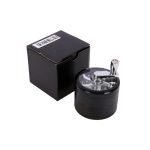 Hammercraft Winding Μαύρος Μύλος Grinder Τρίφτης Καπνού Αλουμινίου 4μέρη