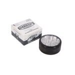 Hammercraft Μαύρο Grinder Τρίφτης Καπνού Αλουμινίου Με Διάφανο Καπάκι 2μέρη