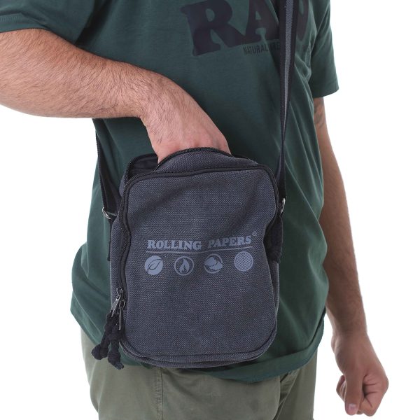 RAW® Grey Bag Γκρι Τσαντάκι Χιαστί