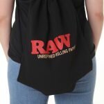 RAW® Μαύρη Τσάντα Πλάτης Drawstring Bag Black