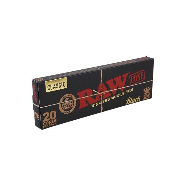 RAW® Μαύρος Κλασικός Μεγάλο KingSize – 20 τεμάχια -1