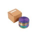 Ripple Rainbow Grinder Τρίφτης Καπνού Αλουμινίου 4μέρη