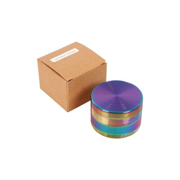 Ripple Rainbow Grinder Τρίφτης Καπνού Αλουμινίου 4μέρη