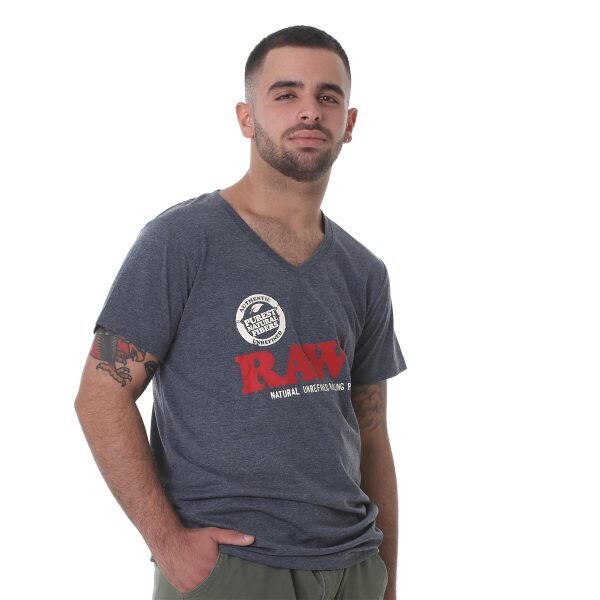 Rolling Papers Κοντομάνικο T-Shirt Γκρι RAW Edition
